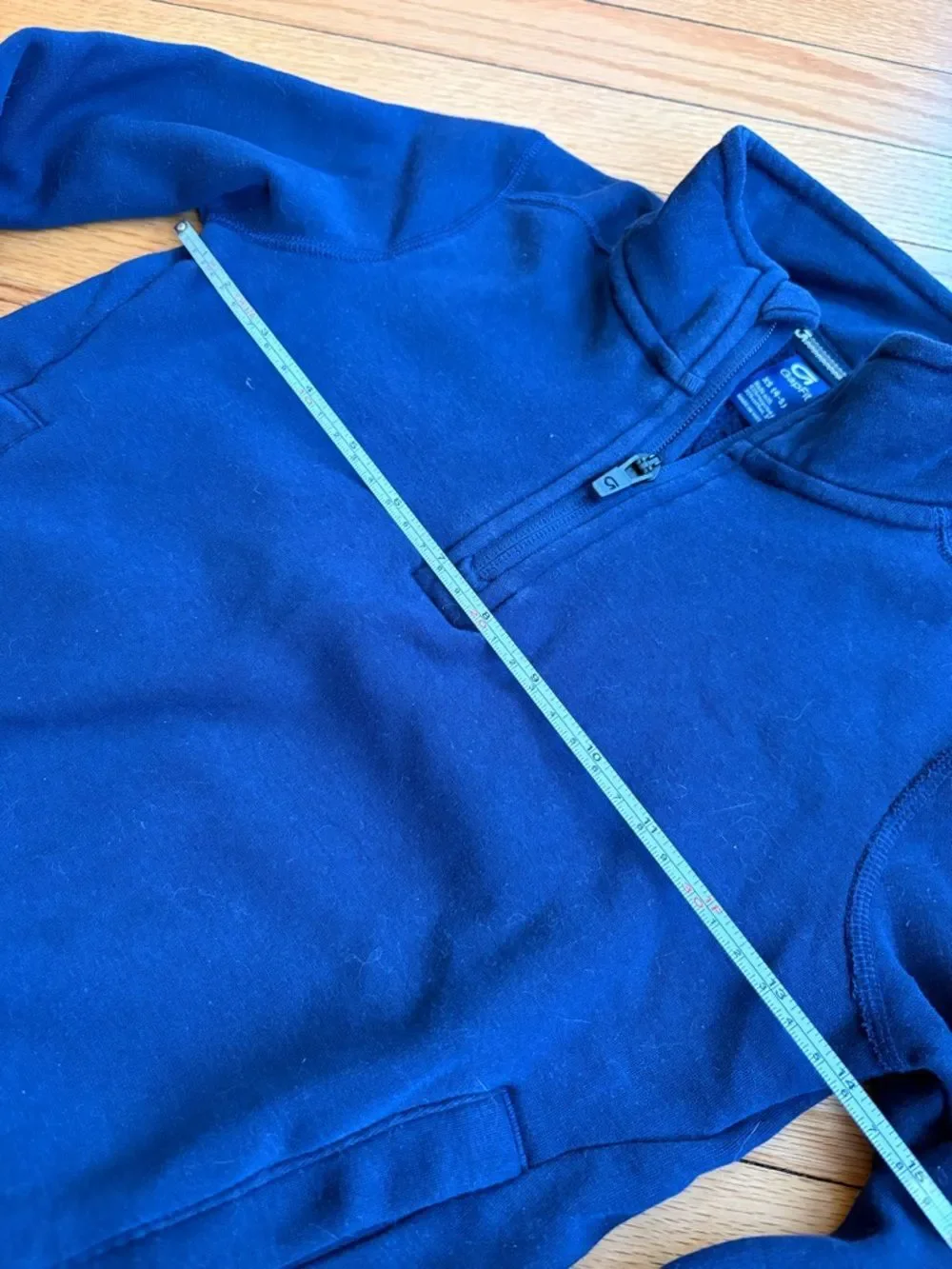 GAP Fit Kids Quarter-Zip Pullover in Navy with Logo Size XS 4-5